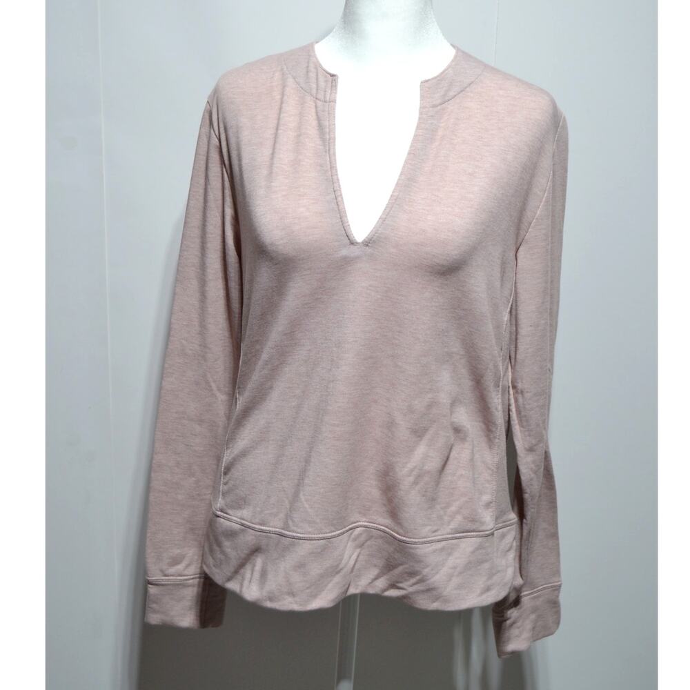 Lole Heathered Pink Long Sleeve Activewear Top Size Small